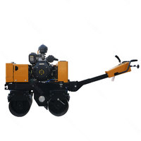 Compacteur routier diesel à double tambour de 800 kg, refroidi par air, avec garantie d'un an