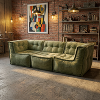 Canapé modulaire détachable en velours chenille, compressé sous vide, pour salon moderne, mobilier de maison