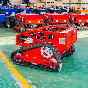 Pemotong Rumput <span class=keywords><strong>Robot</strong></span> Crawler Pertanian Semua Medan 550mm 800mm 1000mm, Pengiriman Gratis, Kontrol Jarak Jauh, AI Crawler - Product Image 1