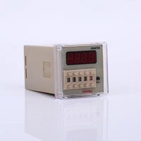 Relais temporisé QIANJI DH48J avec écran LCD, compteur numérique, DC 12V-48V AC 12V-380V, plage de comptage 1-9999 pour usage industriel