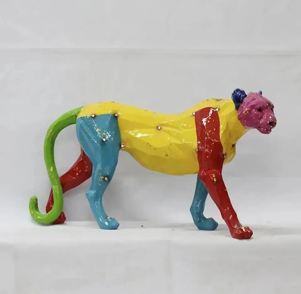 Miguo Sculpture personnalisée en résine de fibre de verre d'animaux de simulation