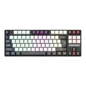 OEM PC Clavier San Fil RGB Hintergrund beleuchtete Gaming-Tastatur Oyun Klavye Keybarad Teclado Gamer Drahtlose mechanische Tastatur