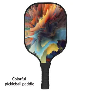 HeiBo beliebtestes Anfänger-Pickleball-Paddel im Jahr 2024 L15.7" X W7.79" X T0.51" mit umrand farbiger Fiberglasoberfläche