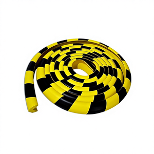 פס הגנה מגומי בצורת L, צהוב-שחור, נגד התנגשויות, דביק עצמית, ידידותי לסביבה, מסוג NBR, לשימוש תעשייתי, להגנה על פינות במוסכים. - Product Image 2