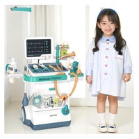 Nouveau Kit Médical de Jeu KK : Ensemble Éducatif en Plastique pour Jeu de Rôle de Docteur avec Électrocardiographe et Chariot d'Injection Double