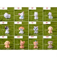 Joli chien de chiot artificiel 3D breloque en résine 3D accessoire porte-clés astucieux