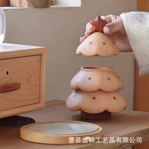 Wooden <b>Christmas</b> <b>Tree</b> Storage <b>Box</b> Multi Layer Jewelry Packaging <b>Box</b> For Holiday Decor Children Gift Shandong Made - Product Image 1