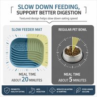 Bol de voyage portable et étanche pour chat et chien, design moderne, en silicone durable, avec ventouses, pour une alimentation lente