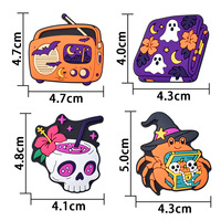 Magnet Kulkas Halloween 2026 yang Dapat Disesuaikan, Mainan Papan Tulis Magnetik untuk Balita, Magnet Kulkas Karet PVC Lunak
