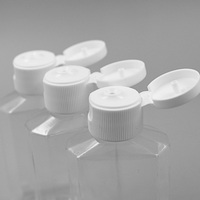 Bouteille de lotion cosmétique liquide en plastique PET hexagonale de 60 ml avec pompe pulvérisatrice et bouchon estampé à chaud à bas prix