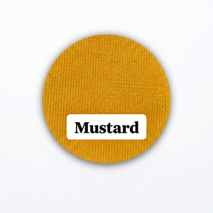 Mustard Polyester Rib Knit Valentino Fabric Stretch Textured Material For Fashion Apparel Garments Dresses <b>Tops</b> And Clothing - Product Image 4