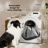 Canapé pour animaux de compagnie grand format, moderne, solide, imperméable, avec coussin de soutien 3 côtés en mousse à mémoire de forme, pour soulager les articulations des chiens, idéal pour le salon intérieur - Vente en gros