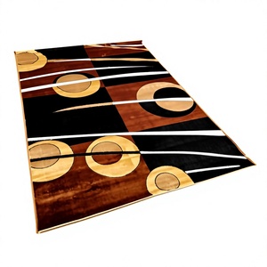 Alfombra Adiva Moderna de Poliéster, Fabricada a Máquina, Resistente a las Manchas, con Diseño de Rompecabezas, para Uso Comercial, de Pelo Largo y Felpudo, de Polipropileno - Product Image 1