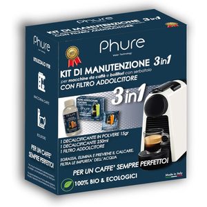 Kit de Mantenimiento en Polvo Desincrustante 3 en 1 Ecológico Phure para Cafeteras y Hervidores - Product Image 1