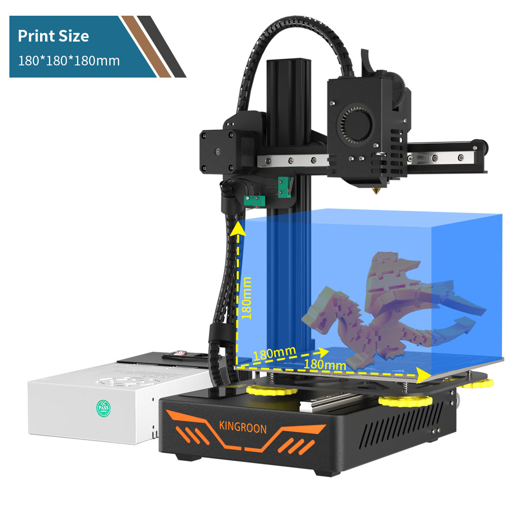 kingroon kp3s 3dプリンター180*180*180mm diy 3d印字機imprimante 3d