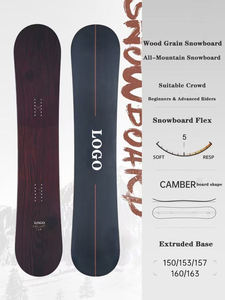 Lanke-Juego de snowboard profesional unisex para adultos, de una pieza de madera para invierno - Product Image 5