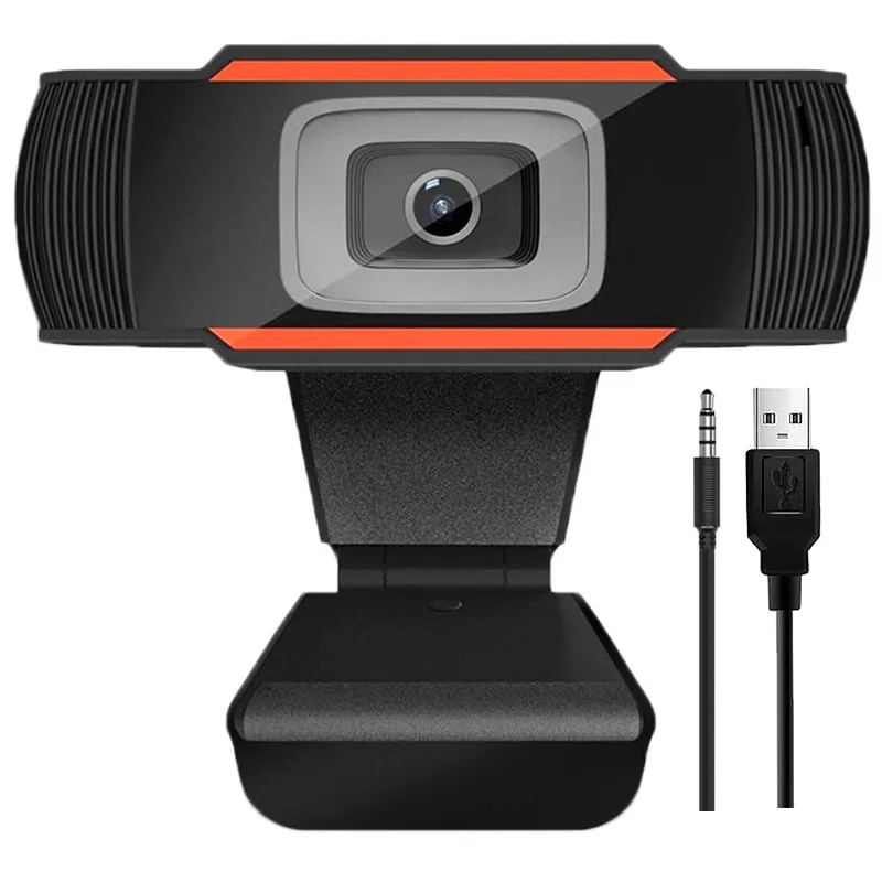 Cámara Web con micrófono para ordenador, Webcam con USB 2,0, 720P, 1080P, grabación de vídeo HD, para PC, portátil, Skype y MSN