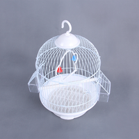 Volière Circulaire Légère et Portable, Version Couleurs Assorties, pour Perroquets et Autres Oiseaux d'Intérieur, Cage pour Animaux de Compagnie