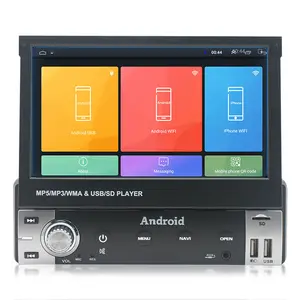 Lettore dvd per auto touch screen da 7 pollici con navigazione gps per autoradio android din 1din