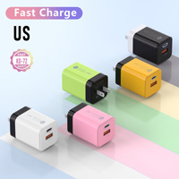 Adaptateur de chargeur de téléphone portable USA Europe, charge rapide pour iPhone, pour Samsung, chargeur universel compatible