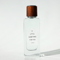 Flacon pulvérisateur de parfum en verre rectangulaire givré de luxe transparent, vide, personnalisé, 30 ml, 50 ml, 100 ml, pour emballage d'huile parfumée