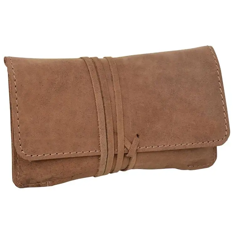best selling products rolling tobacco pouch made by genuine leather cowhide leather for smoking