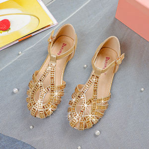 Cina all'ingrosso estate elegante sandali da spiaggia per le donne ragazze <span class=keywords><strong>scarpe</strong></span> basse per bambini Casual con cinturino posteriore piuttosto comodo - Product Image 2