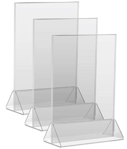 Double Sided Rõ Ràng Acrylic Đăng <span class=keywords><strong>Display</strong></span> Chủ 4X6 5X7 8.5X11 A5 Bảng Nhựa Menu Đứng - Product Image 5