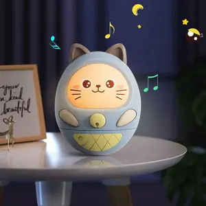 Nieuw Baby Muzikaal Vroeg Leren Speelgoed Met Licht Schattige Elektrische Kinder Tuimelaar Speelgoedlicht Peuter Kat Rammelen Educatief Voor