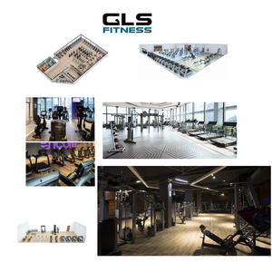 Machine latérale pour la poitrine et le dos GLSFITNESS - Presse pectorale et tirage latéral à charge de plaques unilatérale pour le renforcement musculaire - Product Image 3