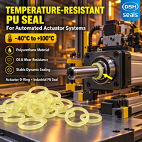 Peralatan Otomasi PU O Ring Seal Poliuretan Tahan Aus untuk Silinder Pneumatik, Katup, dan Aktuator