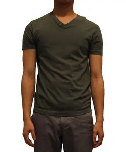 卸売綿100% VネックTシャツ | カスタムTシャツ | オンラインTシャツ