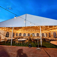 Tente extérieure de luxe de haute qualité 20x30m avec structure en aluminium blanc, imperméable et ignifuge, pour mariages, fêtes, événements et cérémonies