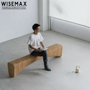 WISEMAX FURNITURE Modern Living Room Long Bench Mall Furniture Design creativo <span class=keywords><strong>panca</strong></span> lunga <span class=keywords><strong>per</strong></span> il tempo libero <span class=keywords><strong>in</strong></span> <span class=keywords><strong>legno</strong></span> di pino massello <span class=keywords><strong>per</strong></span> l'ingresso - Product Image 4