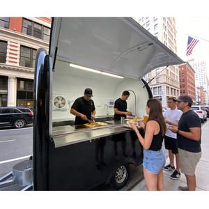 Remorque alimentaire ronde personnalisable avec intérieur en acier inoxydable pour la vente de nourriture de rue, cuisine mobile et entreprise de restauration - Product Image 2