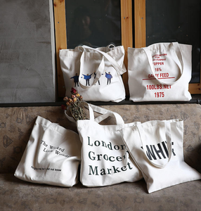 ออกแบบโลโก้ตามสั่ง กระเป๋าผ้าแคนวาสขนาดใหญ่ เป็นมิตรกับสิ่งแวดล้อม ทนทาน เหมาะสำหรับใช้ในมหาวิทยาลัยและช้อปปิ้ง - Product Image 1