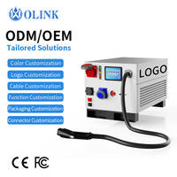 OLINK Nouvelles stations de recharge portables pour voitures électriques DC 60 kW, chargeur EV mobile d'urgence pour la route, monté au sol