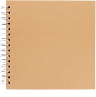 Carnet de croquis en cuir 130x190mm, couverture en cuir, papier épais uni, format A5