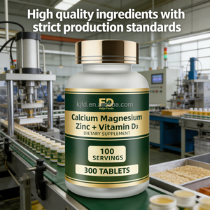 FD Kalsiyum Magnezyum Çinko + Vitamin D3 Kompleks Tabletleri 300 Adet Yetişkinler İçin Kemik Sağlığı İçin Besin Takviyesi - Product Image 4