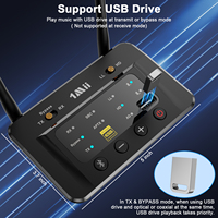 1Mii Home DAC Audio HiFi Bluetooth 5.2 Transmetteur et récepteur sans fil Support USB Driver Adaptateur Bluetooth pour haut-parleur TV