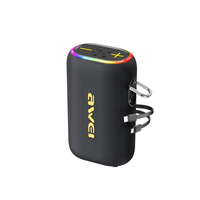 Haut-parleur sans fil KA31 avec micro intégré, sortie 10-30W, éclairage LED RGB, contrôle par bouton, batterie 5000-10000mAh