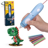 Lápiz 3D Niños Baja Temperatura Seguro 2.5mm PCL Filamento 90 Piezas 18 Colores CE FCC RoHS EN71 Juguete Educativo