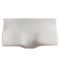 Oreiller cervical portable anti-ronflement en mousse à mémoire de forme, pliable, en forme de papillon, avec logo personnalisé, en coton, vente en gros d'usine OEM