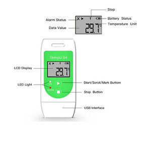 Многофункциональный многоразовый USB-регистратор данных для мониторинга температуры, регистратор температуры для холодовой цепи, USB-термометр для различных сценариев использования - Product Image 2