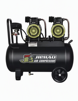 Compresseur d'air à piston silencieux sans huile portable JB JBW-2850D-2P 220V/380V avec garantie d'un an pour l'entretien et la réparation de véhicules