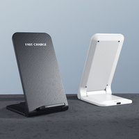 En gros Nouveau 15W Pliable Sans Fil Chargeur Stand 2 en 1 Support de Téléphone 15W Rapide Sans Fil Chargeur Personnaliser Logo