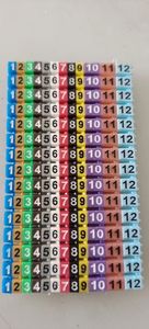 0,75mm²-10mm² Arabische Ziffern <span class=keywords><strong>M</strong></span>-Typ CAT 6 Clip Netzwerk-Ethernet-Kabel Nummernetikett Rohr-Kabelmarkierer - Product Image 6