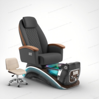 Nuevos muebles de salón de uñas, sillas de pedicura modernas de lujo, plataforma blanca, silla de masaje para manicura y pedicura, Spa de pies
