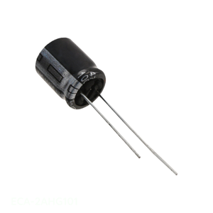 Distribuidor Autorizado, Condensador de Aluminio de 100 uF, 20%, 100V, Radial, de Orificio Pasante, ECA-2AHG101 - Product Image 1