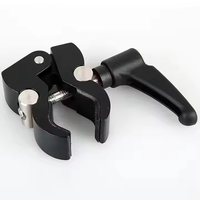 Support de caméra en aluminium avec pince crabe, ouverture maximale de 40 mm, filetages 1/4 et 3/8 pouces pour DSLR/moniteur/micro/support d'éclairage de bureau